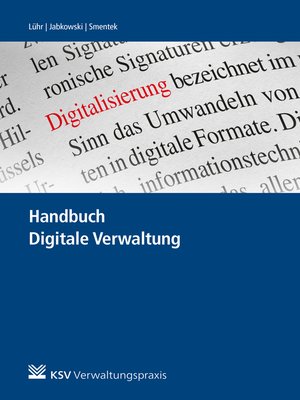 cover image of Handbuch Digitale Verwaltung